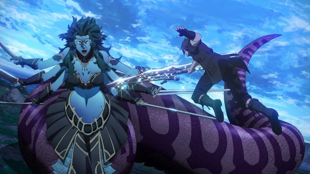A screenshot from the anime Brotherhood Final Fantasy XV.