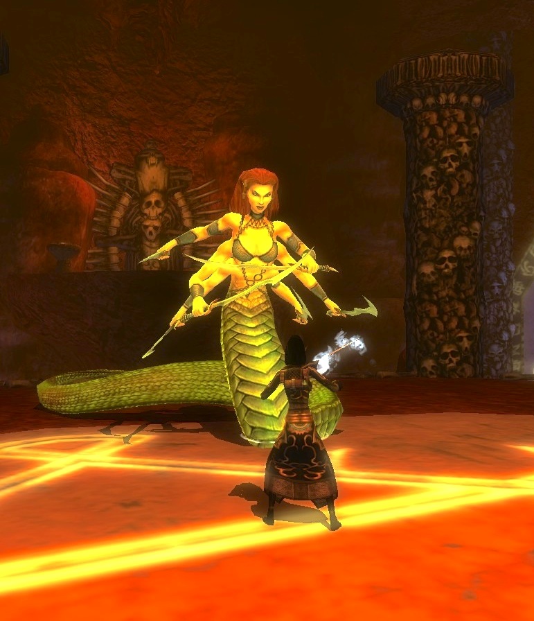 The marilith Queen Lailat appears as a raid boss in the MMO Dungeons and Dragons Online.